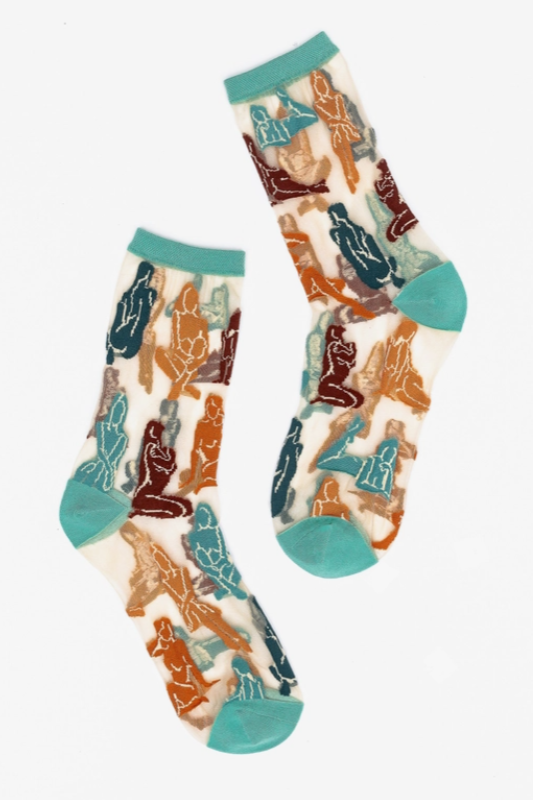 Terracotta Ladies Sheer Socks