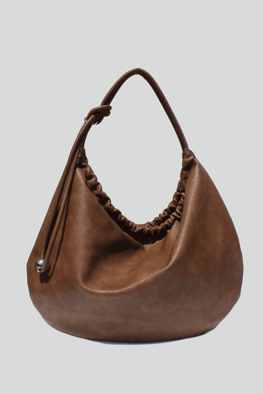 Dahlia Knot Tote - Khaki