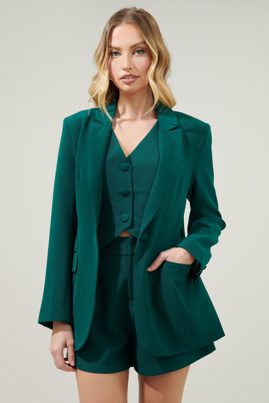 Rica Blazer- Emerald