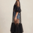 Load image into Gallery viewer, Estelle Tulle Kaftan- Black

