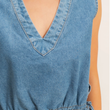 Load image into Gallery viewer, Delta Denim Top- Light Wash
