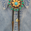 Load image into Gallery viewer, Turquoise Bloom BoloTie
