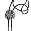 Load image into Gallery viewer, Turquoise Bloom BoloTie
