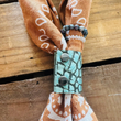 Load image into Gallery viewer, Turquoise Croc Bandana Slide
