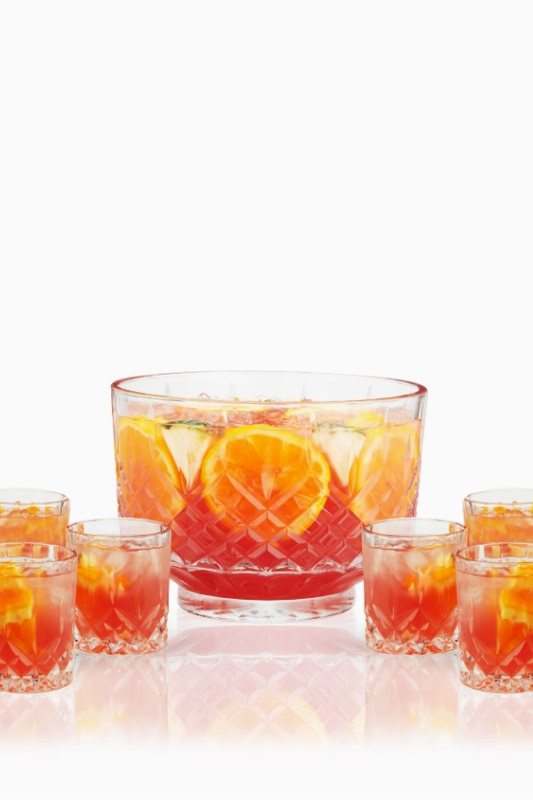 Admiral Punch Bowl & Tumblers