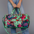 Load image into Gallery viewer, Floral Quilted Weekender
