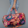 Load image into Gallery viewer, Floral Quilted Weekender
