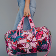 Load image into Gallery viewer, Floral Quilted Weekender
