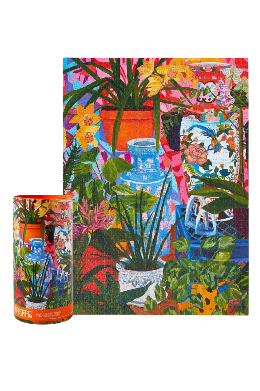 Tropical Vases Still Life - 1000 Piece Puzzle