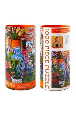 Tropical Vases Still Life - 1000 Piece Puzzle