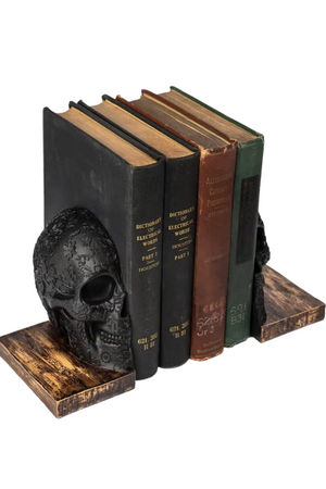 Gothic Skull Bookends