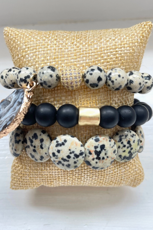 Dalmatian Bracelet Set