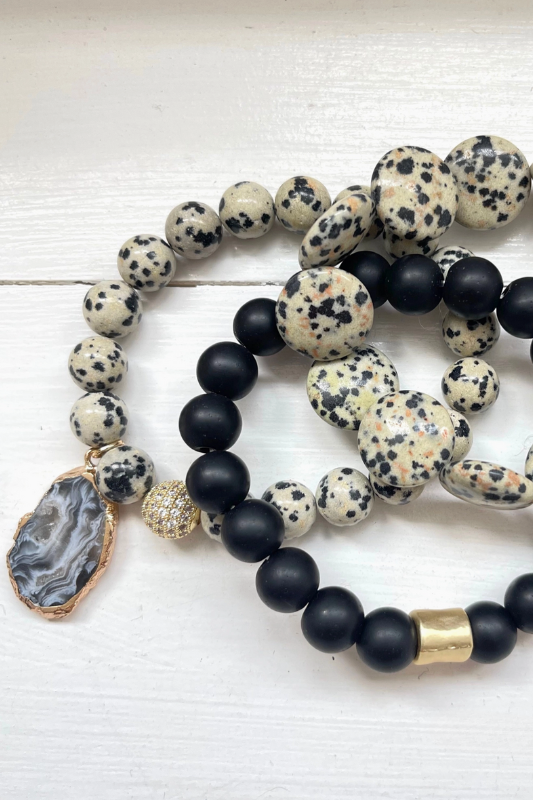 Dalmatian Bracelet Set