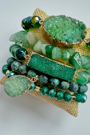 Emerald Bracelet Set