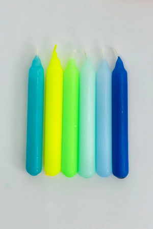 Mini Dip-Dye Konfetti Candles