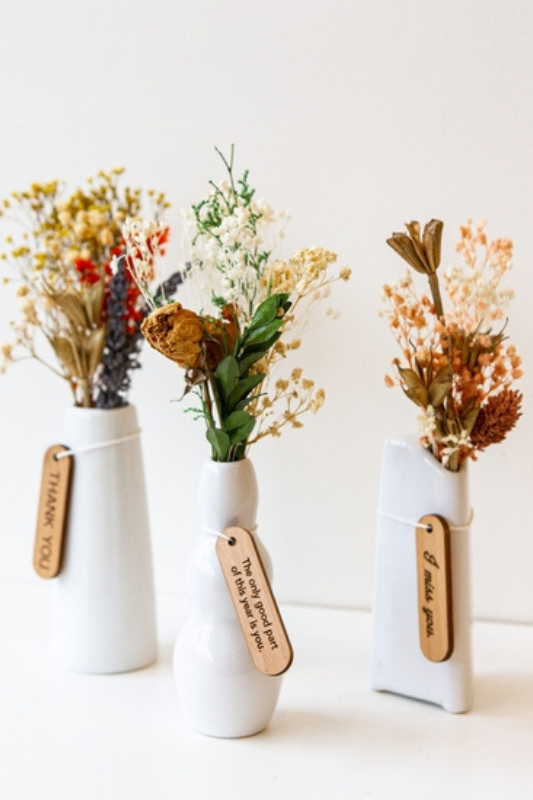 Mini Dried Floral Vase