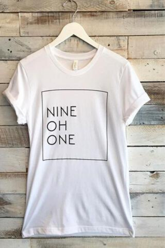 Nine Oh One Tee - White
