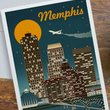 Load image into Gallery viewer, Memphis Retro Skyline Notecard
