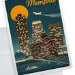 Load image into Gallery viewer, Memphis Retro Skyline Notecard
