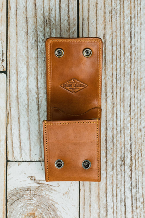 Trifold Leather Wallet - Buck Brown