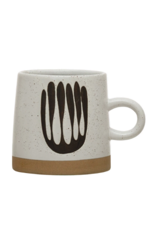 Abstract Stoneware Mug