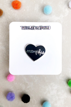 Memphis Heart Enamel Pin
