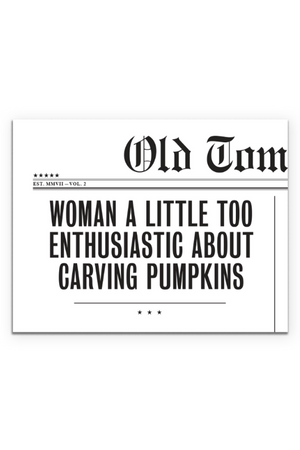Carving Pumpkins Card