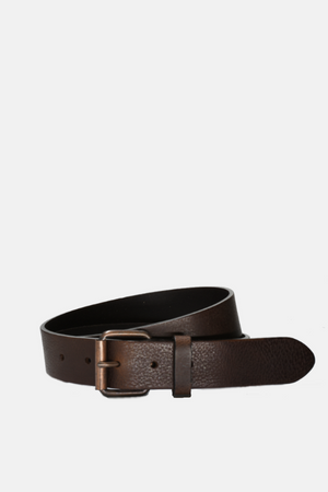 Dark Brown Leather Belt