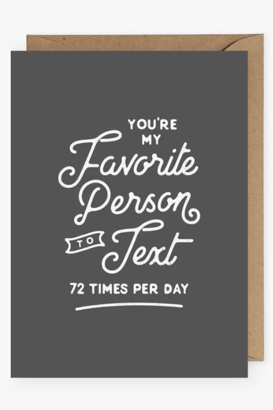 Favorite Person Card