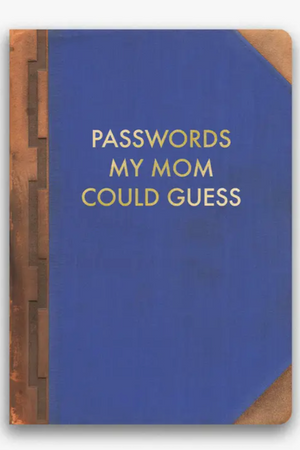 Passwords My Mom Could Guess Journal