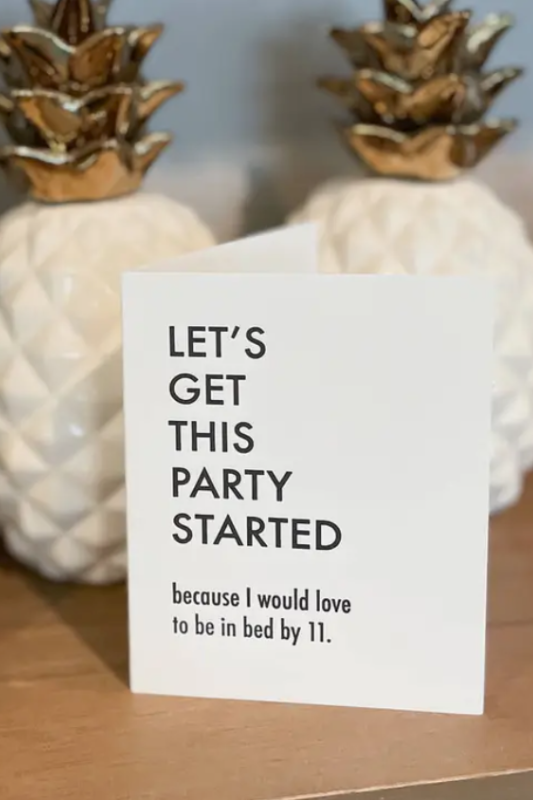 Party Started Greeting Card