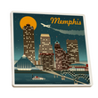 Load image into Gallery viewer, Memphis Retro Skyline Coaster
