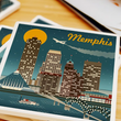 Load image into Gallery viewer, Memphis Retro Skyline Coaster

