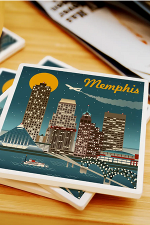 Memphis Retro Skyline Coaster