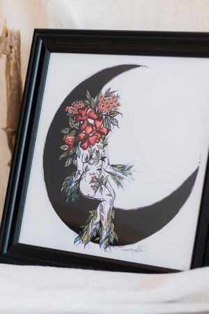 "Over The Moon" Giclée Print By Marcy Ellis
