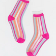 Load image into Gallery viewer, Candy Stripe Sheer Socks
