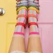 Load image into Gallery viewer, Candy Stripe Sheer Socks
