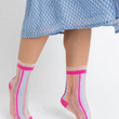 Load image into Gallery viewer, Candy Stripe Sheer Socks

